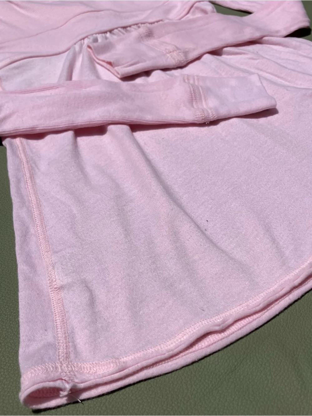 y2k Vintage Abercrombie & Fitch Light Pink Long Sleeve Babydoll Bella Swan Top S - Picture 5 of 13
